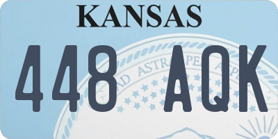 KS license plate 448AQK