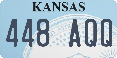 KS license plate 448AQQ