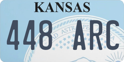 KS license plate 448ARC