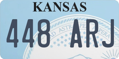 KS license plate 448ARJ