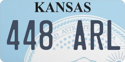 KS license plate 448ARL