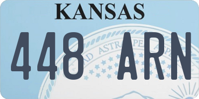 KS license plate 448ARN