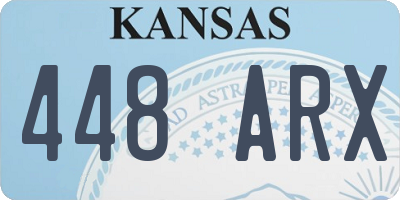 KS license plate 448ARX