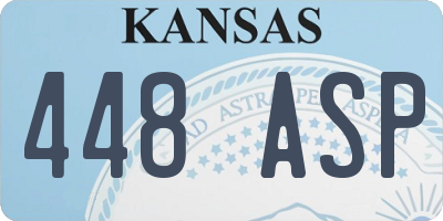 KS license plate 448ASP