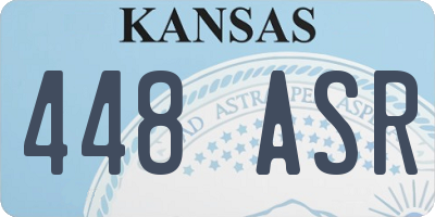 KS license plate 448ASR