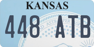 KS license plate 448ATB