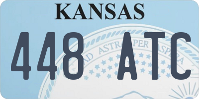 KS license plate 448ATC