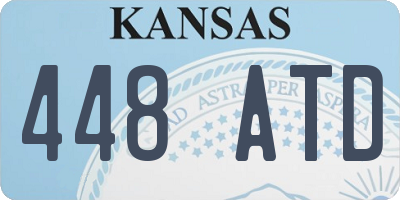 KS license plate 448ATD