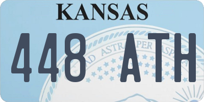 KS license plate 448ATH