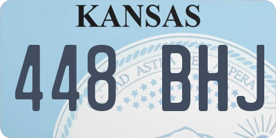KS license plate 448BHJ