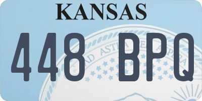 KS license plate 448BPQ