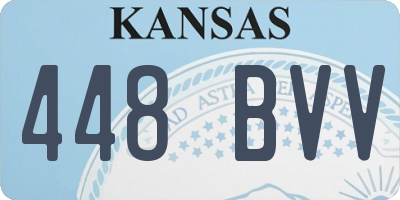 KS license plate 448BVV