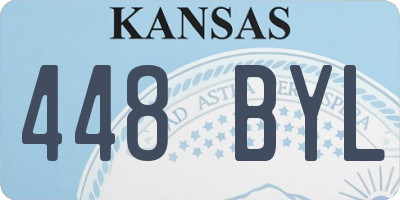 KS license plate 448BYL