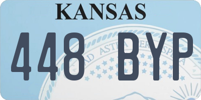 KS license plate 448BYP