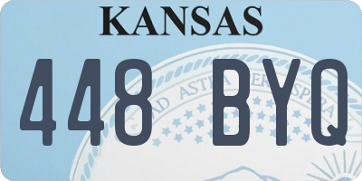 KS license plate 448BYQ