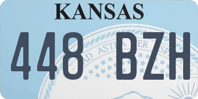 KS license plate 448BZH