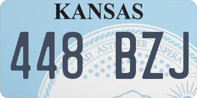 KS license plate 448BZJ