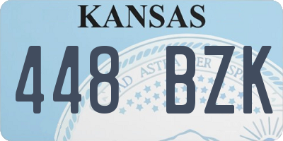 KS license plate 448BZK