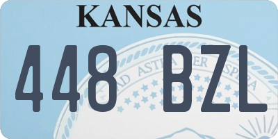 KS license plate 448BZL