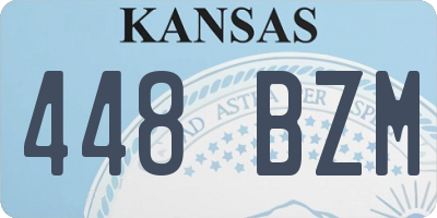 KS license plate 448BZM