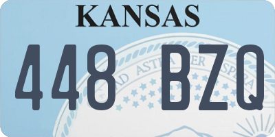KS license plate 448BZQ