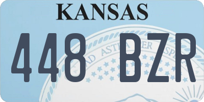 KS license plate 448BZR