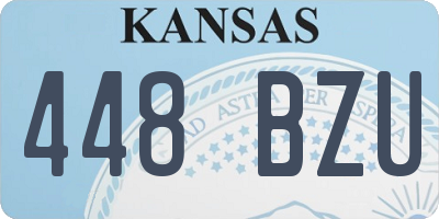 KS license plate 448BZU