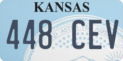 KS license plate 448CEV