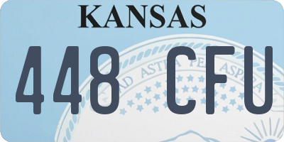 KS license plate 448CFU