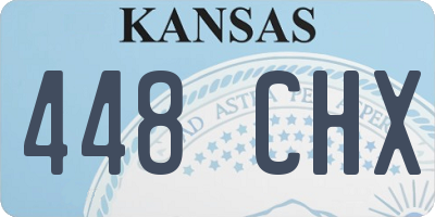 KS license plate 448CHX