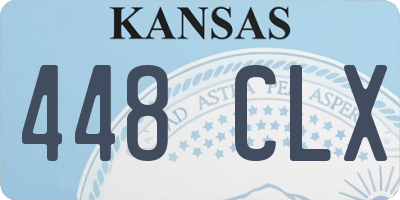 KS license plate 448CLX