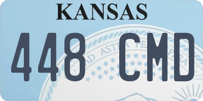 KS license plate 448CMD
