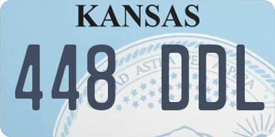 KS license plate 448DDL