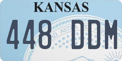KS license plate 448DDM