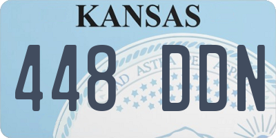 KS license plate 448DDN