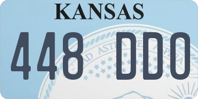 KS license plate 448DDO