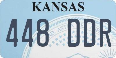 KS license plate 448DDR
