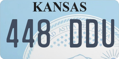 KS license plate 448DDU