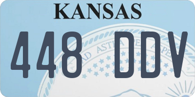 KS license plate 448DDV