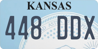 KS license plate 448DDX