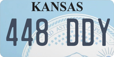 KS license plate 448DDY