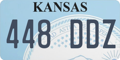 KS license plate 448DDZ