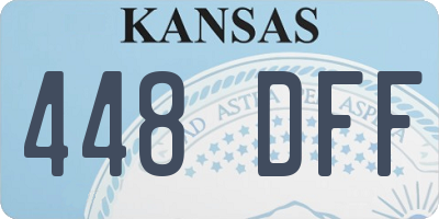 KS license plate 448DFF