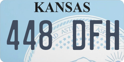 KS license plate 448DFH