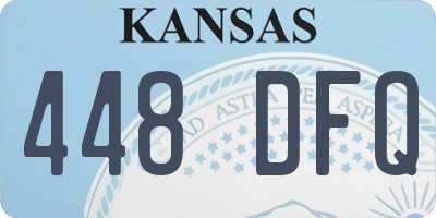KS license plate 448DFQ