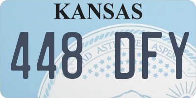 KS license plate 448DFY