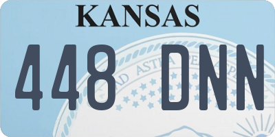 KS license plate 448DNN