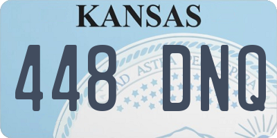 KS license plate 448DNQ