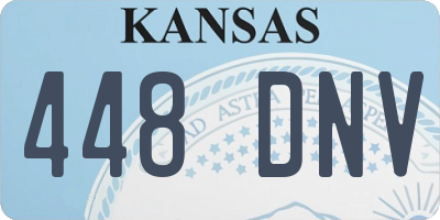 KS license plate 448DNV