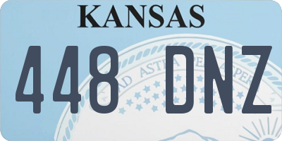 KS license plate 448DNZ